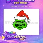 Free Red Santa Hat Free Resting Grinch Face Dr Seuss Free SVG 1 - Instant Download