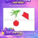 Free Grinch Green Hand Red Sleeve Free Festive Red Ornament Dr Seuss Free SVG - Instant Download