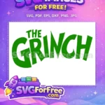 Free Green Grinch Logo Free Whimsical Text Dr Seuss Grinch Free SVG - Instant Download