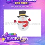 Free Happy Snowman Free Hat Scarf Dr Seuss Free SVG - Instant Download