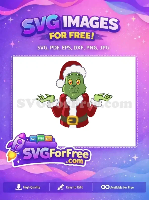 Free Grinch Shrugging Free Santa Suit Dr Seuss Free SVG Free Grinch Shrugging Free Santa Suit Dr Seuss Free SVG