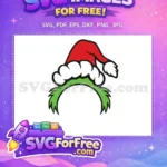 Free Grinch Santa Hat Free Green Hair How The Grinch Free SVG 1 - Instant Download