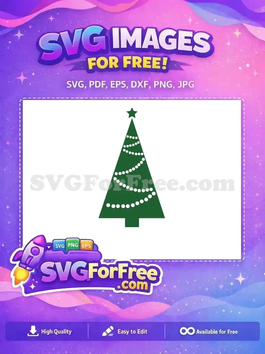 Free Green Tree Free White Garland Dr Seuss Free SVG