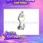 Free Grinch Smirk Free Yellow Eyes Dr Seuss Free SVG - Instant Download