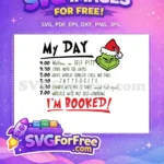 Free Grumpy Green Grinch Face Free Red Santa Hat Dr Seuss Free SVG - Instant Download