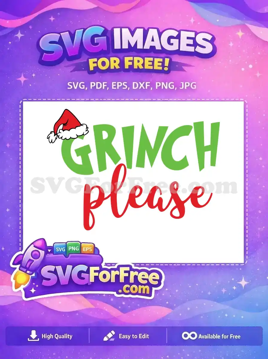Free Red Hat Free Please Dr Seuss Grinch Free SVG