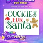 Free Cookies Santa Hat Free Gingerbread Dr Seuss Free SVG - Instant Download