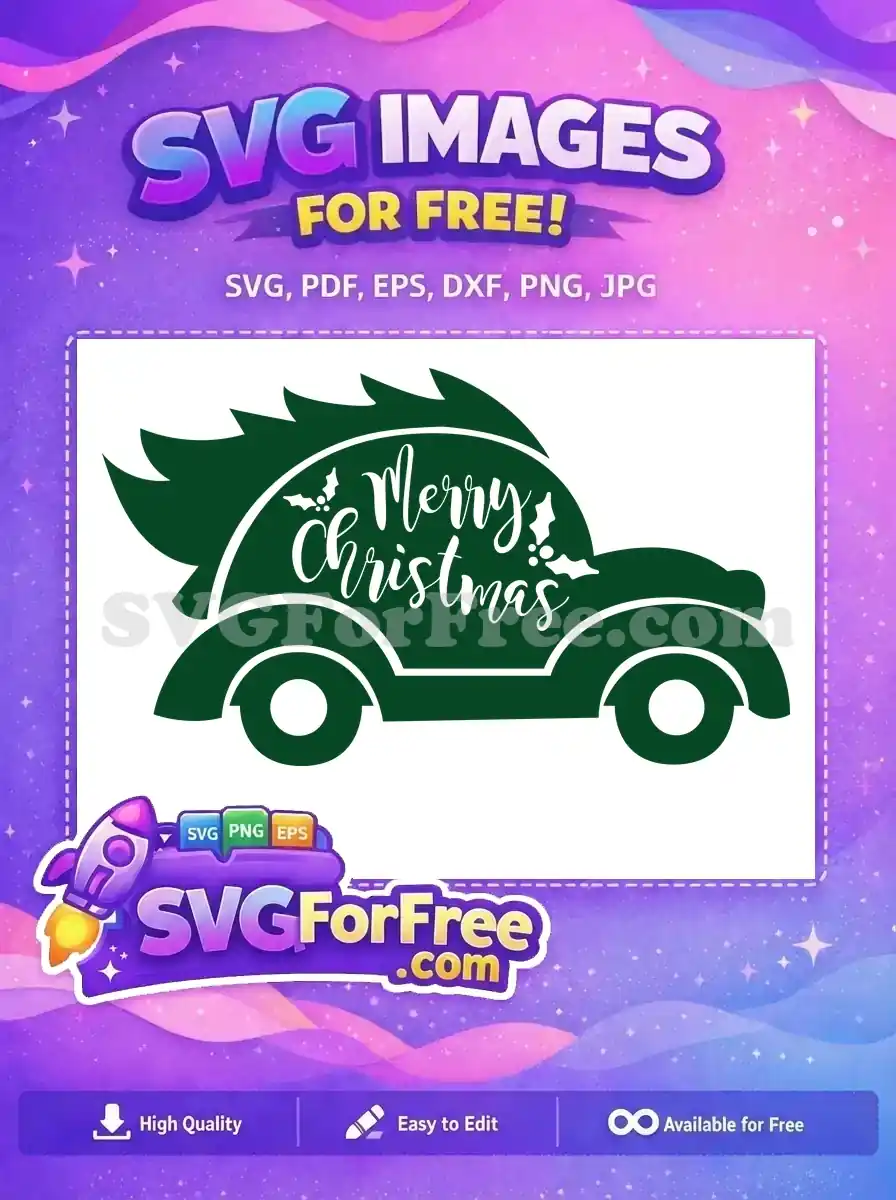 Free Christmas Tree Car Free Merry Christmas Dr Seuss Free SVG