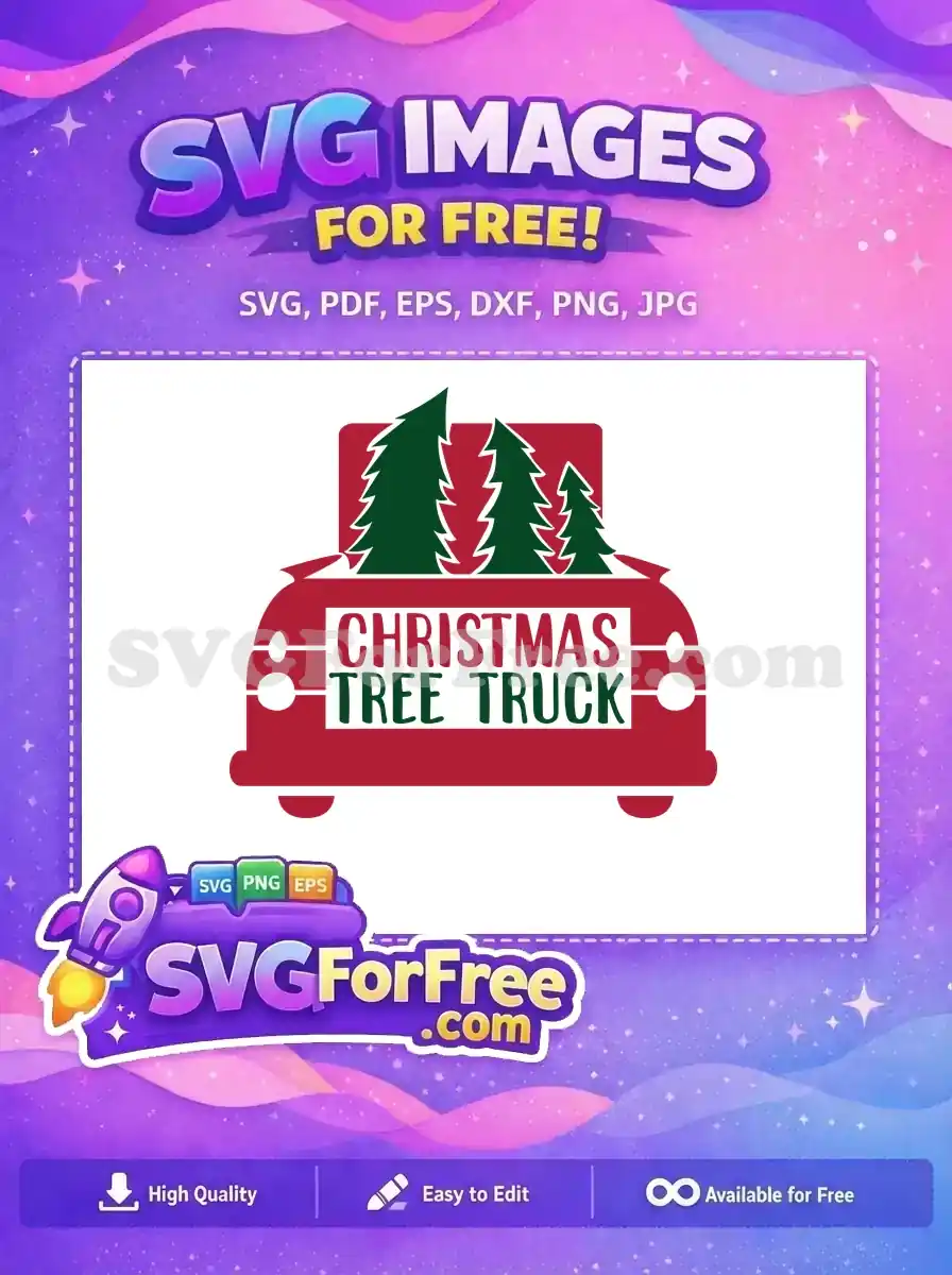 Free Red Truck Free Christmas Trees Dr Seuss Free SVG
