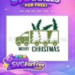 Free Christmas Tree Truck Free Dr Seuss Merry Christmas Free SVG - Instant Download