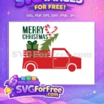 Free Red Truck Green Gift Free Candy Cane Merry Dr Seuss Free SVG - Instant Download