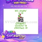 Free Grinch Santa Hat Free Chimney Climb Christmas Dr Seuss Free SVG - Instant Download