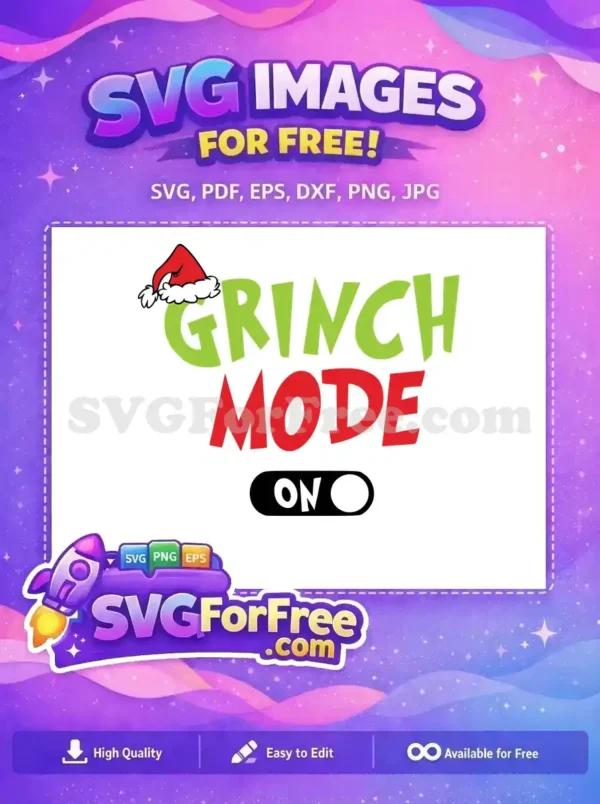Free Grinch Mode Free Santa Hat Dr Seuss Grinch Free SVG