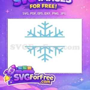 Free Blue Snowflake Free Blank Banner Dr Seuss Winter Free SVG