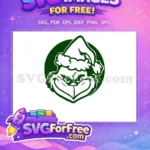 Free Grumpy Grinch Face Free Santa Hat Dr Seuss Christmas Free SVG 2 - Instant Download