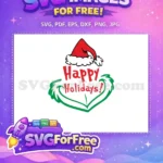 Free Santa Hat Free Grinch Holidays Dr Seuss Free SVG - Instant Download