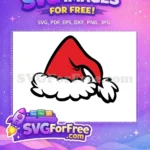 Free Red Grinch Hat Free Fluffy Trim Dr Seuss Free SVG - Instant Download