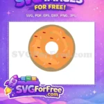 Free Orange Icing Free Colorful Sprinkles Dragon Silhouette Free SVG - Instant Download