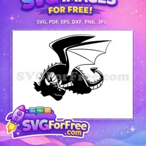 Free Black Flying Dragon Free Spiky Horned Mythical Dragon Silhouette Free SVG