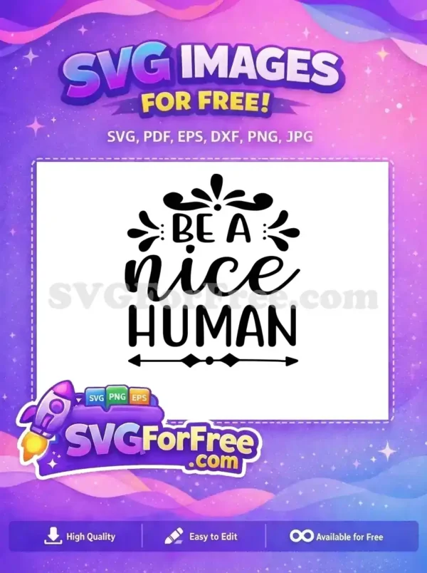 Free Kindness Motivational Quote Free Elegant Swirls Typography Dreams Quotes Free SVG