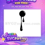 Free Black Melting Goo Free Glossy Ink Splatter Dripping Borders Free SVG - Instant Download