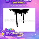 Free Black Dripping Paint Free Liquid Border Overlay Dripping Borders Free SVG - Instant Download