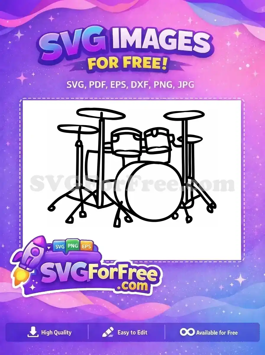 Free Energetic Drummer Free Rhythmic Performance Music Concert Free SVG