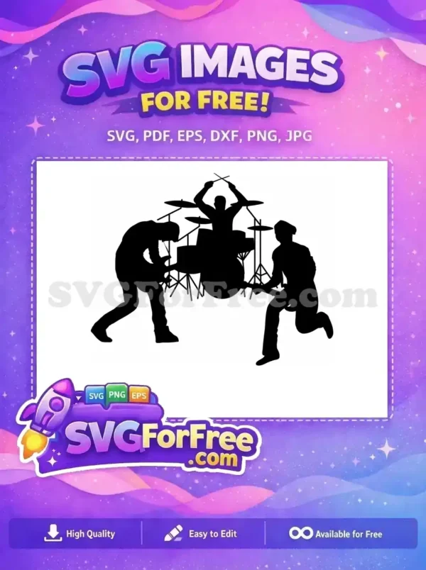 Free powerful drummer Free vibrant music Drum SVG Design Free SVG