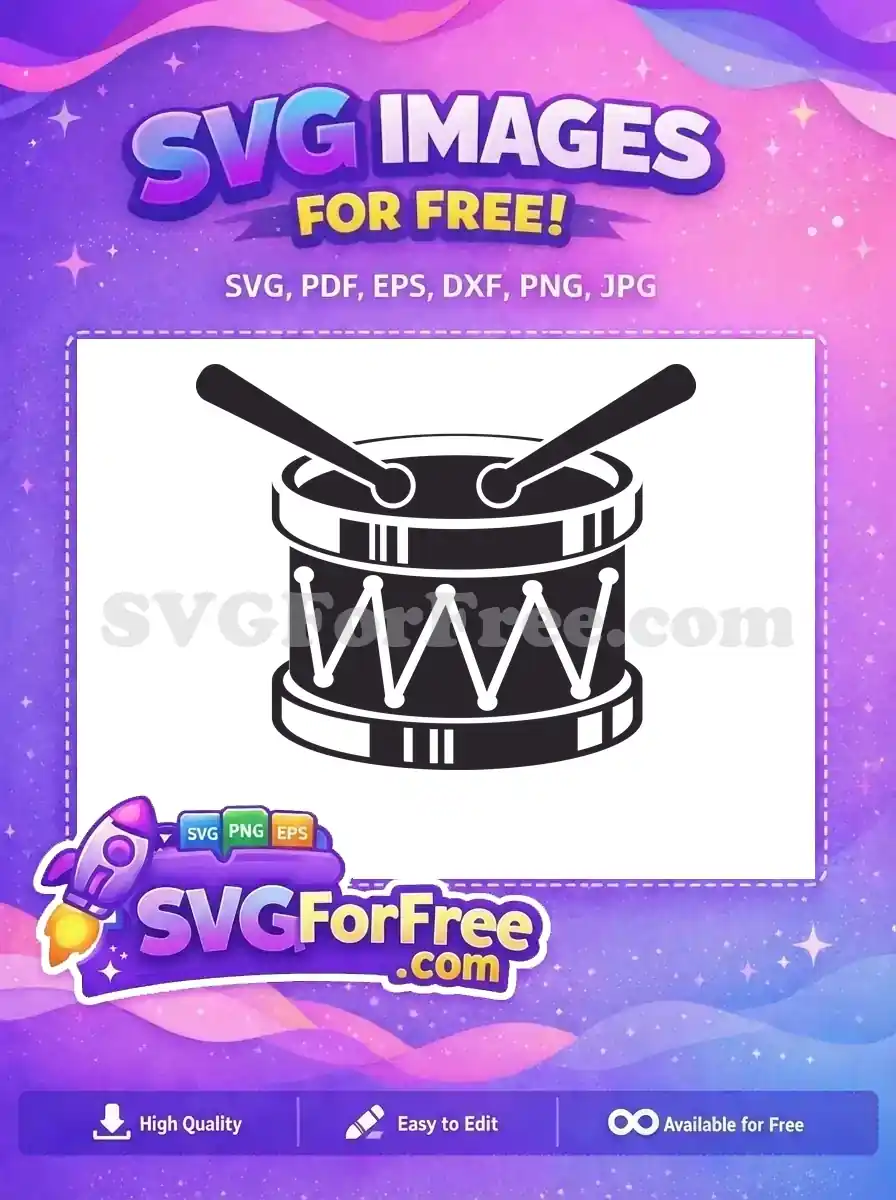 Free Dark Drumsticks Free Classic Drum Music Band Free SVG