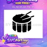 Free Black Free Sticks Music Free Drum SVG - Instant Download