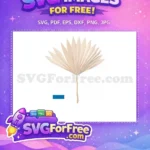 Free Dried Beige Palm Free Boho Botanical Fan Tropical Decor Free SVG - Instant Download