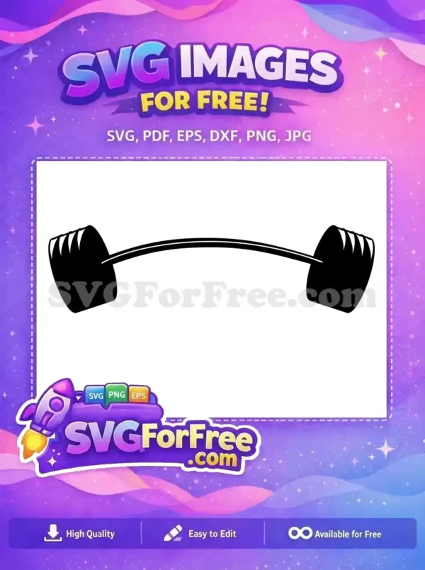 Free Black Curved Free Weightlifting Gym Fitness Free SVG