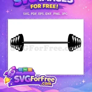 Free Black Gym Equipment Free Heavy Weightlifting Fitness Workout Free SVG