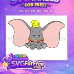 Free Cute Dumbo Free Yellow Hat Dumbo Disney Free SVG 2 - Instant Download