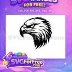 Free Aggressive Black Eagle Free Majestic Feather Design Eagle Free SVG - Instant Download