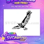 Free Soaring Bald Eagle Free Detailed Feathered Wings American Symbol Free SVG - Instant Download