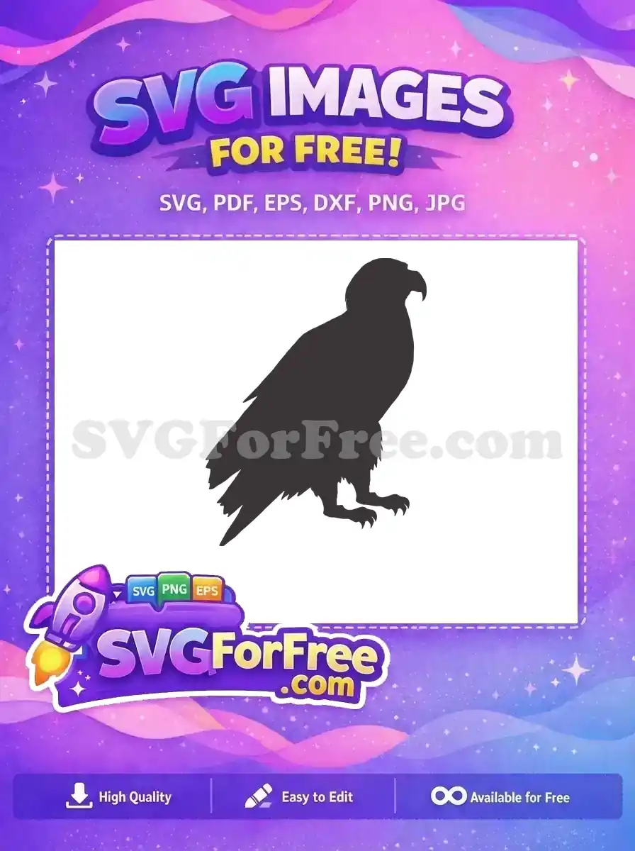 Free Majestic Dark Eagle Free Powerful Talons American Symbol Free SVG