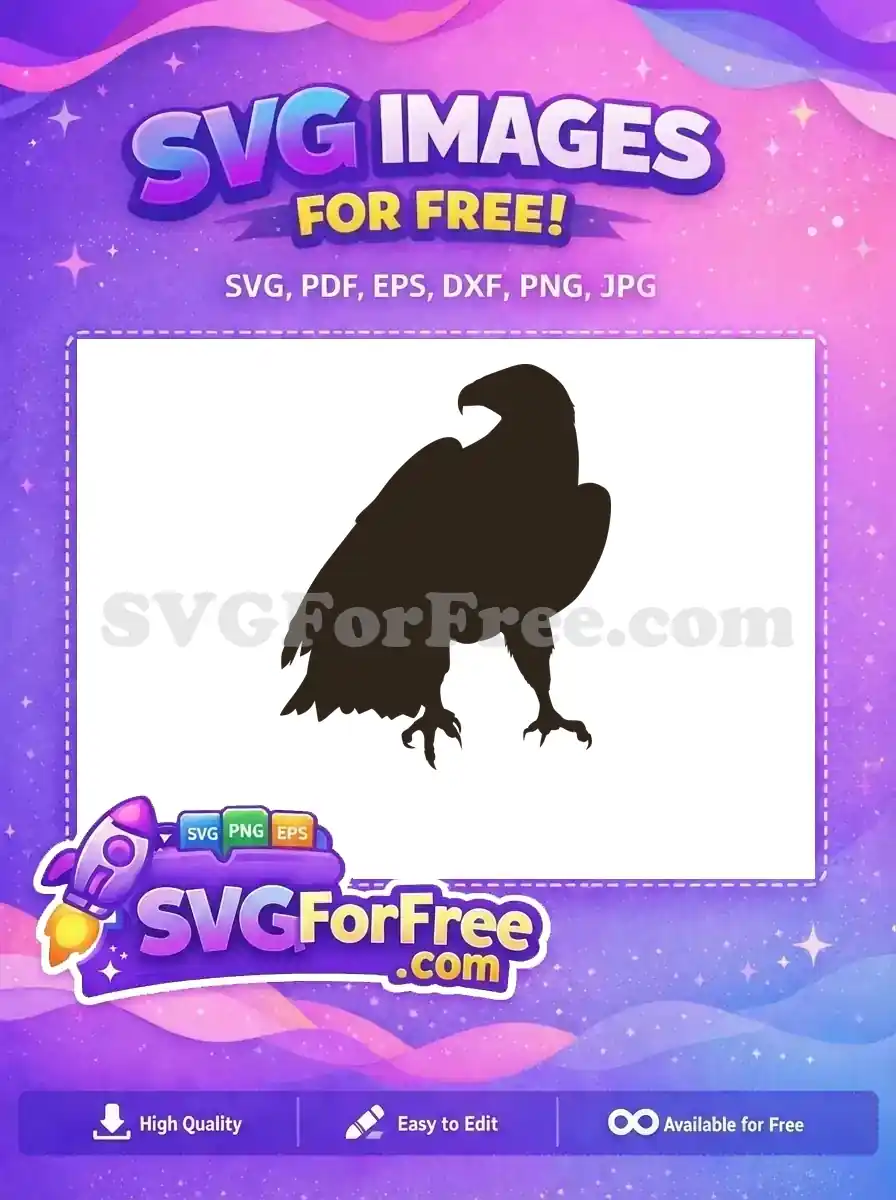 Free Dark Brown Eagle Free Sharp Talons Wildlife Free SVG