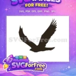 Free Majestic Brown Eagle Free Soaring Wings Wildlife Free SVG - Instant Download
