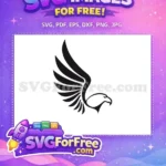 Free Majestic Black Eagle Free Soaring Powerful Wing Eagle Art Free SVG - Instant Download