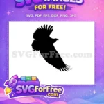 Free majestic flying Free powerful wings spread soaring bird Free SVG - Instant Download