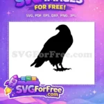 Free Standing Eagle Silhouette Free Powerful Talons Bird Free SVG - Instant Download
