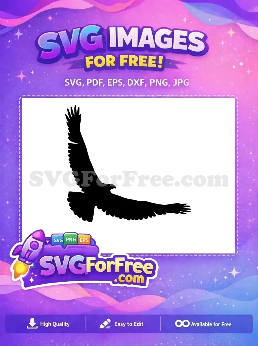 Free Majestic Flying Eagle Free Screaming Raptor Wildlife Free SVG