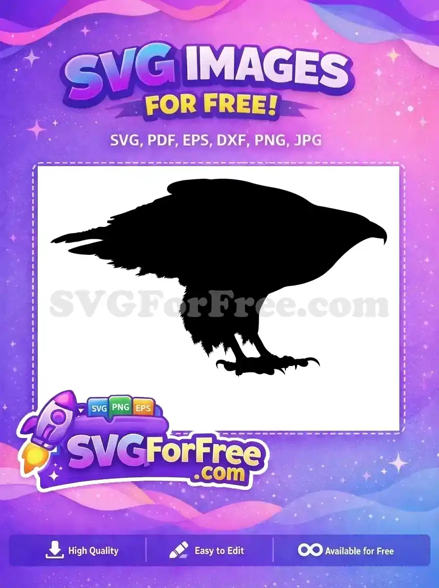 Free Powerful Landing Free Detailed Feathered Wildlife Hunter Free SVG