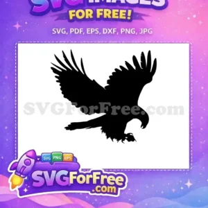 Free Black Flying Free Eagle Talons Wildlife Free SVG