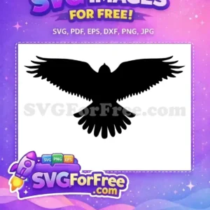 Free Black Eagle Free Spread Wings Patriotic Design Free SVG