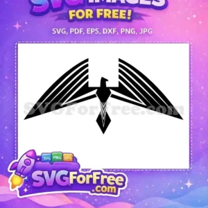 Free Black Geometric Free Eagle Wings Patriotic Symbol Free SVG