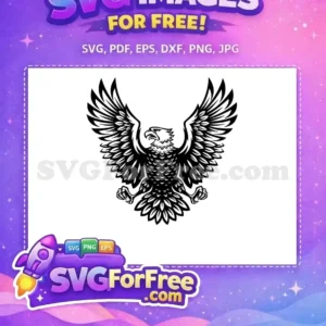 Free Black Eagle Roaring Free Spread Wings Patriotic Free SVG Free Black Eagle Roaring Free Spread Wings Patriotic Free SVG