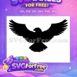 Free flying eagle Free spread wings patriotic design Free SVG - Instant Download