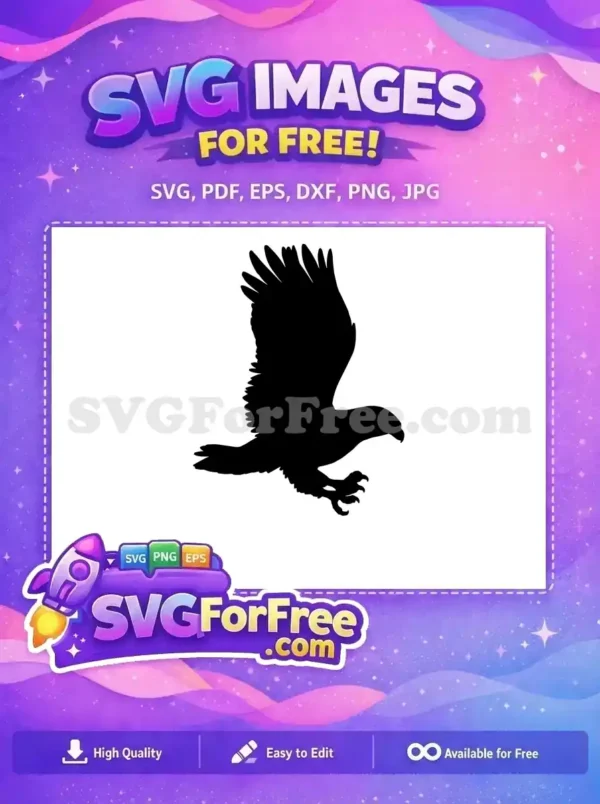 Free Majestic Eagle Free Black Silhouette Flying Hunter Free SVG Free Majestic Eagle Free Black Silhouette Flying Hunter Free SVG